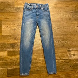 American Eagle, size 0 x-short, hi-rise jegging